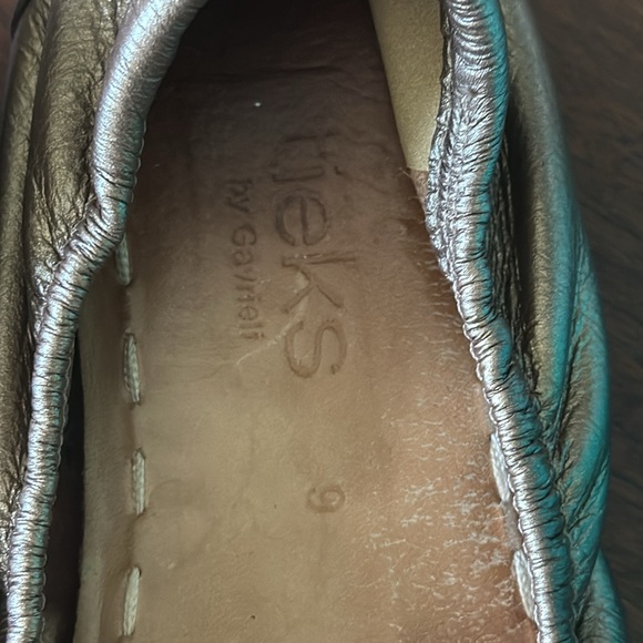 TIEKS | Gold metallic ballet flats COMPLETE SZ 9 - Picture 6 of 13